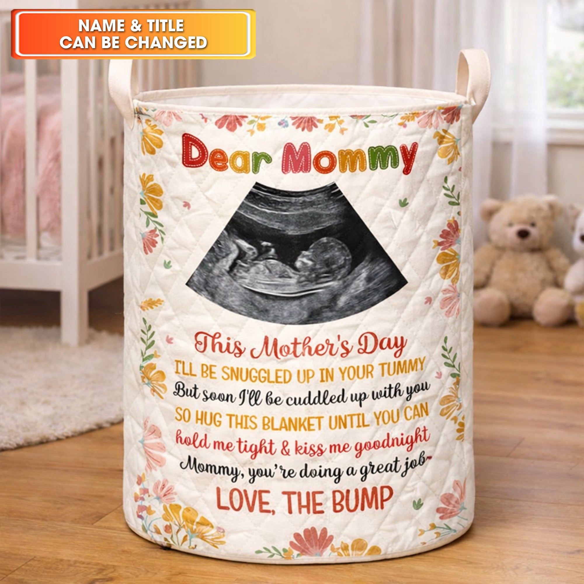Dear Mommy First Mothers Day Gift Laundry Basket Laundry Gifts, Housewarming Gift Ideas, First Time Mom Gifts