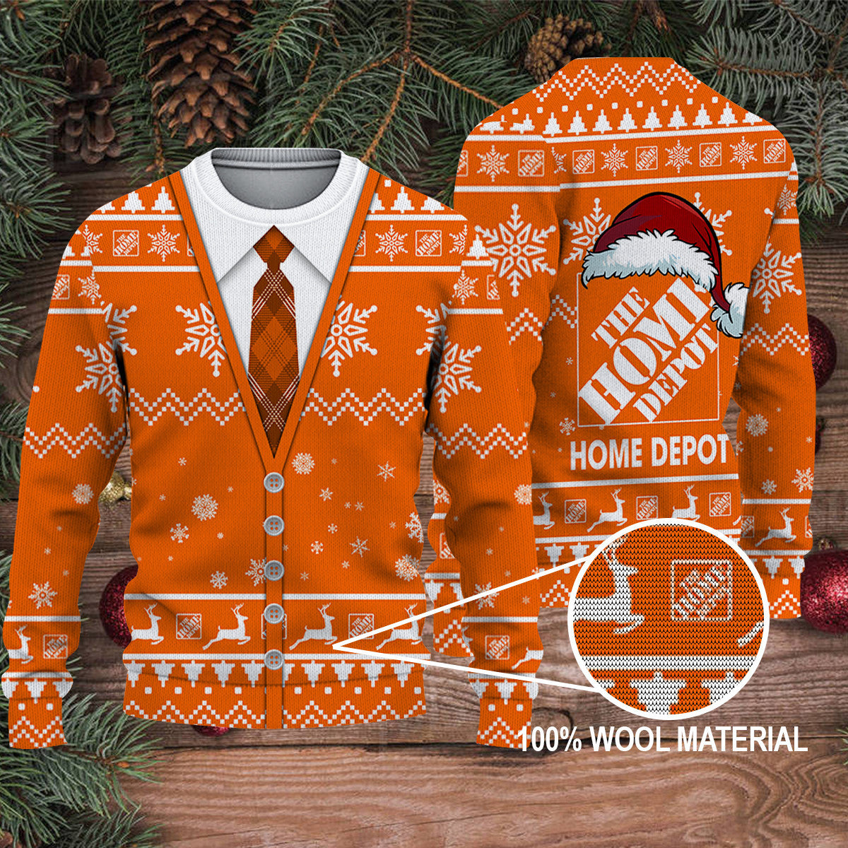 The Home Depot Funny Christmas Ugly Sweater, Ugly Christmas Sweater