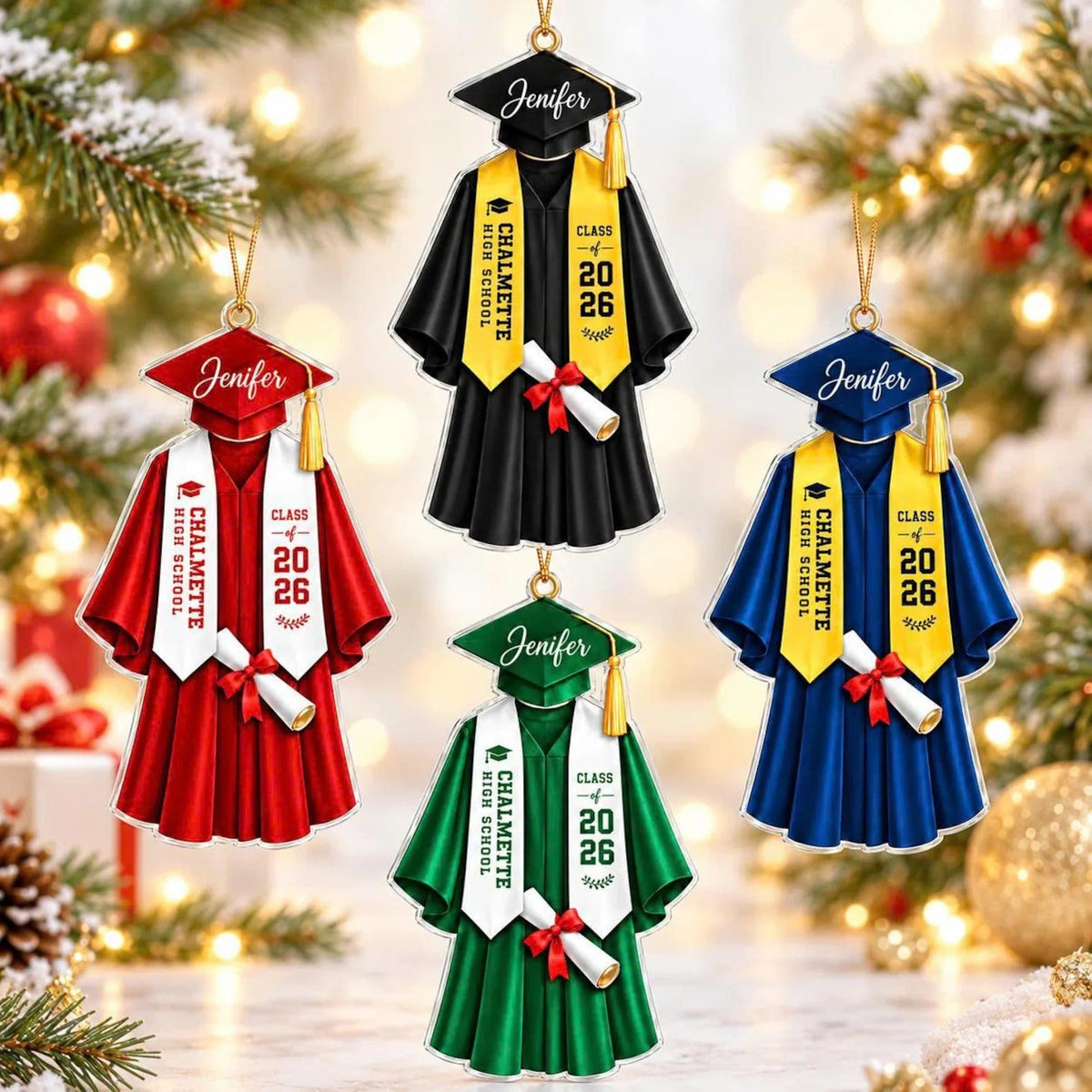 custom-graduation-gown-acrylic-ornament