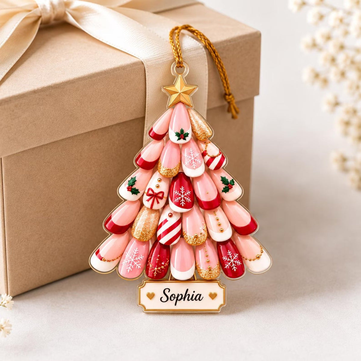 custom-nail-tech-tree-acrylic-ornament