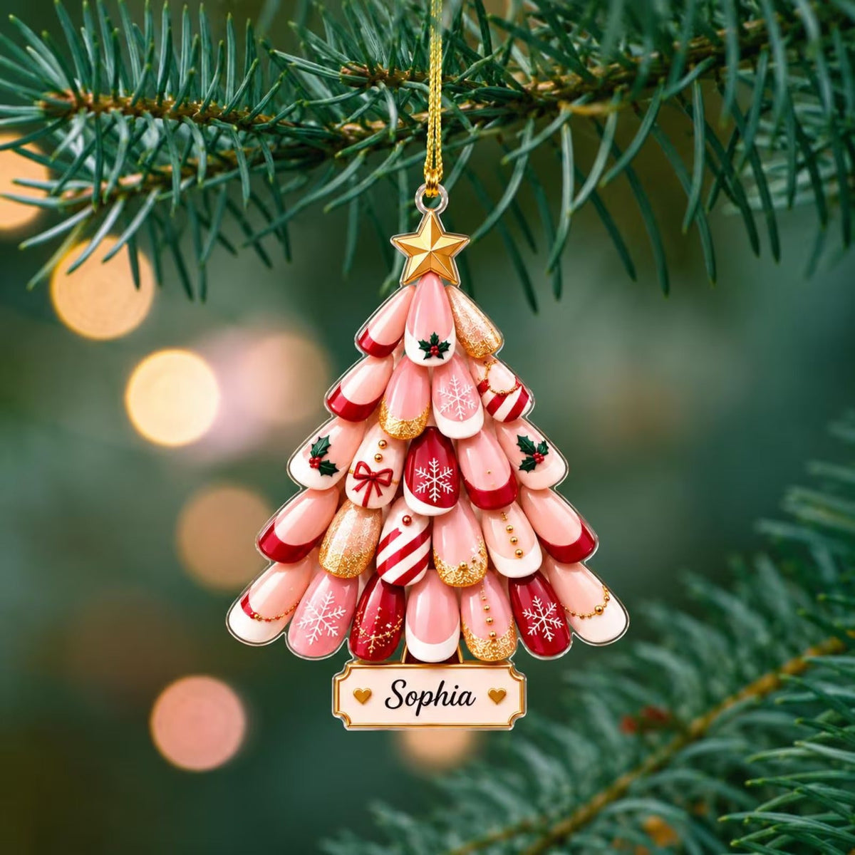 custom-nail-tech-tree-acrylic-ornament