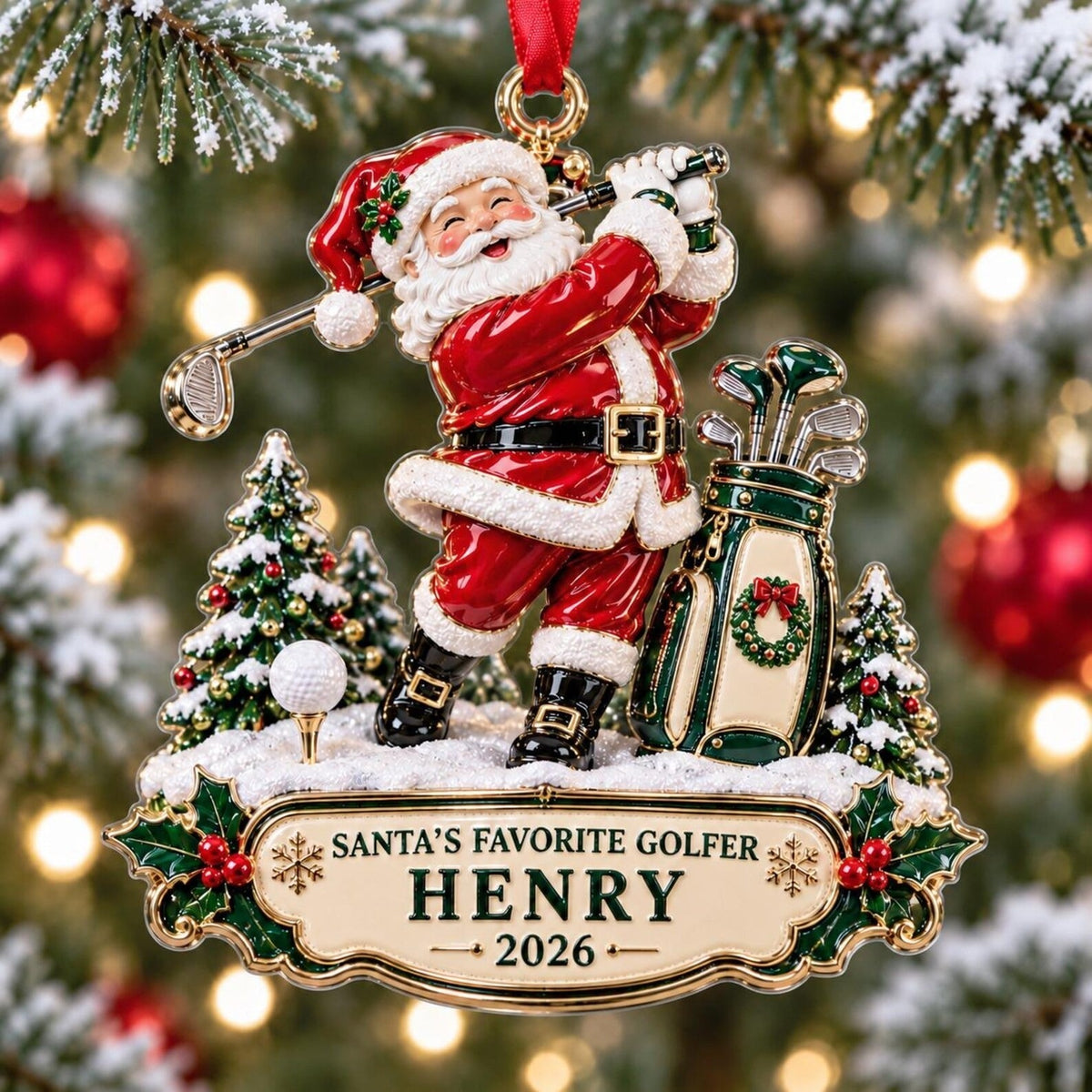 Santa Golfer