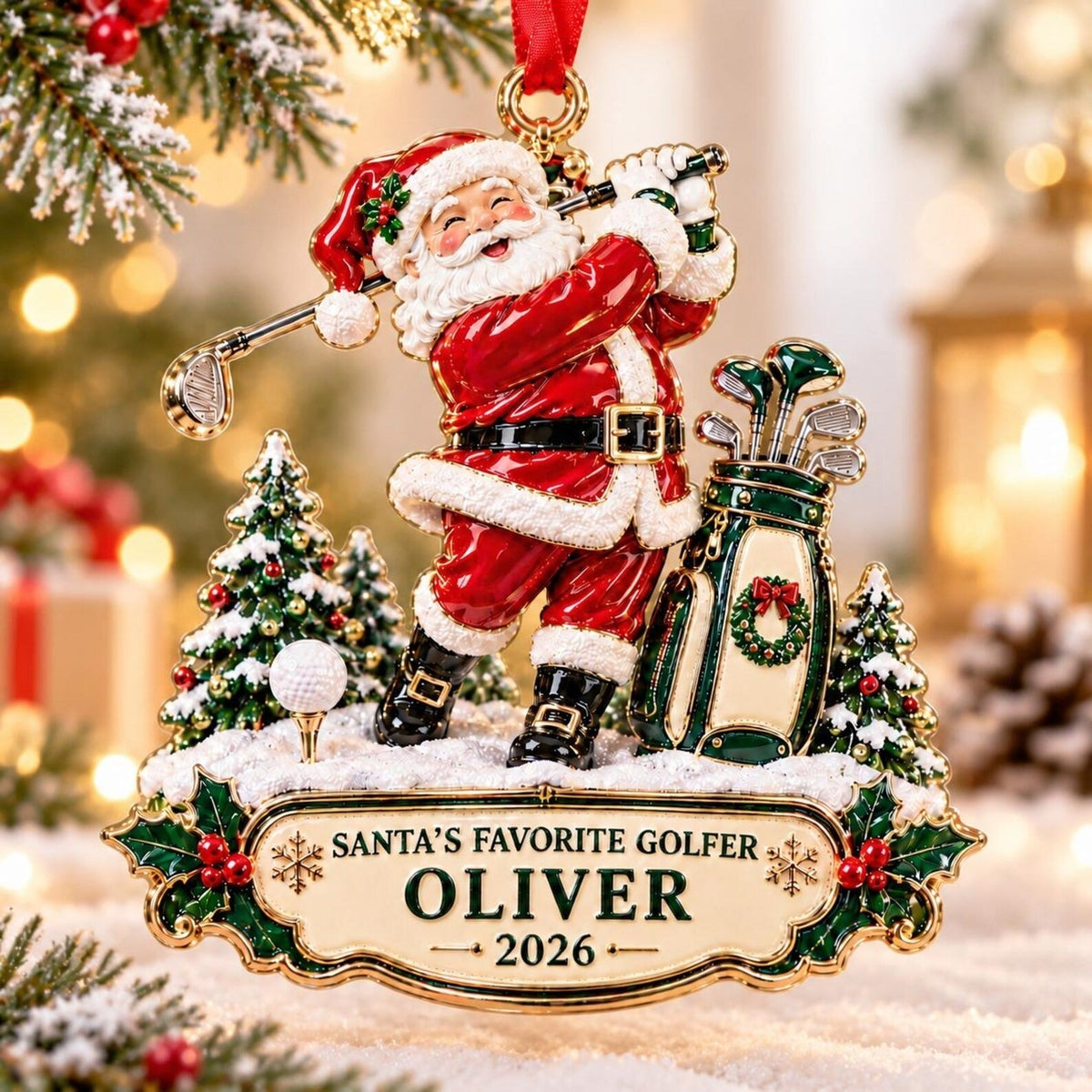 Santa Golfer