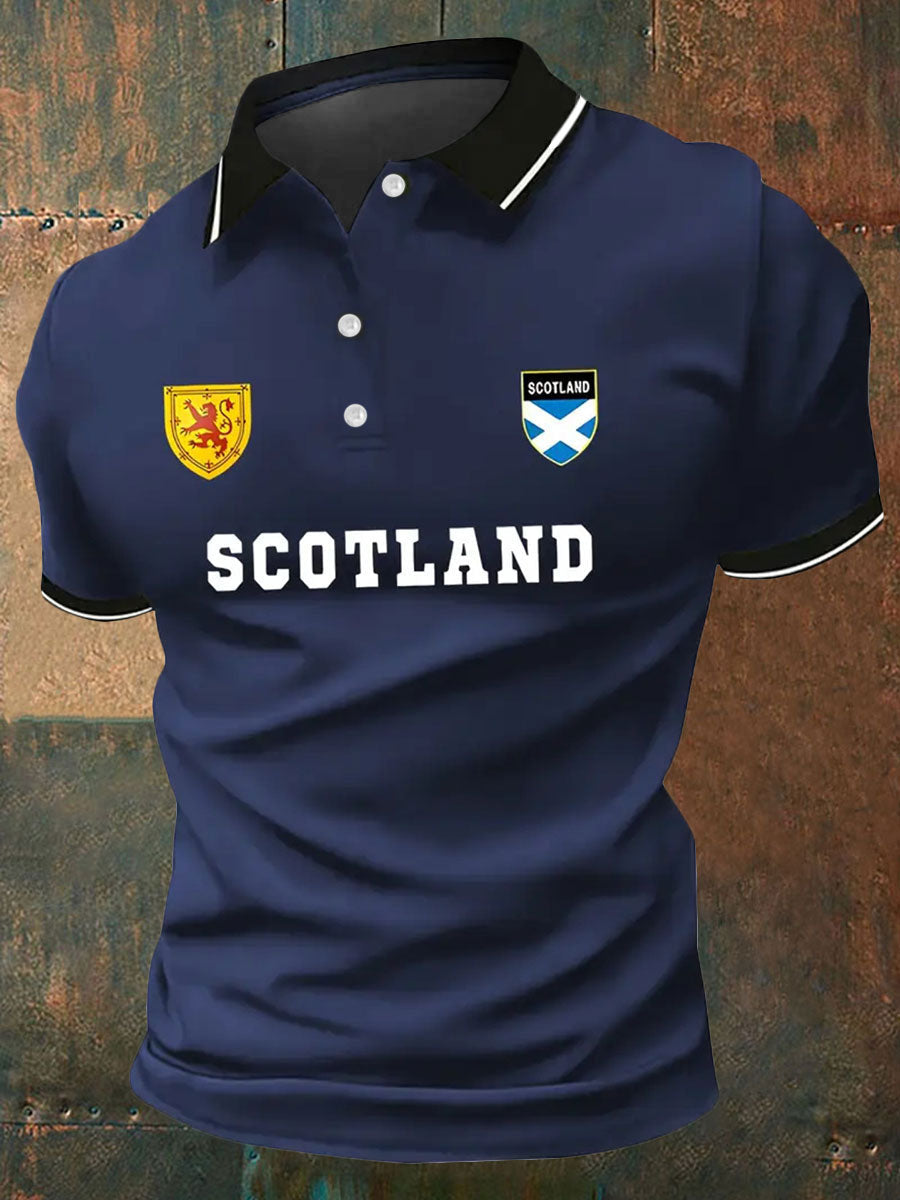 Scotland Blue White Fan Shirt Soccer Champion Gameday Shirts Father's Day Present