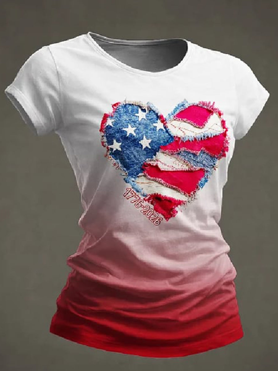 Independence Day 250th Anniversary Shirt Women's American T-shirt 4th Of July Shirt