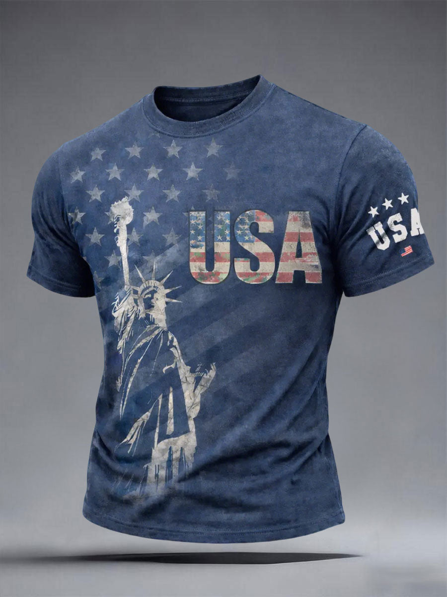 America 250 Mens Patriotic Apparel Men's USA Flag T-Shirts 4th Of July Shirt