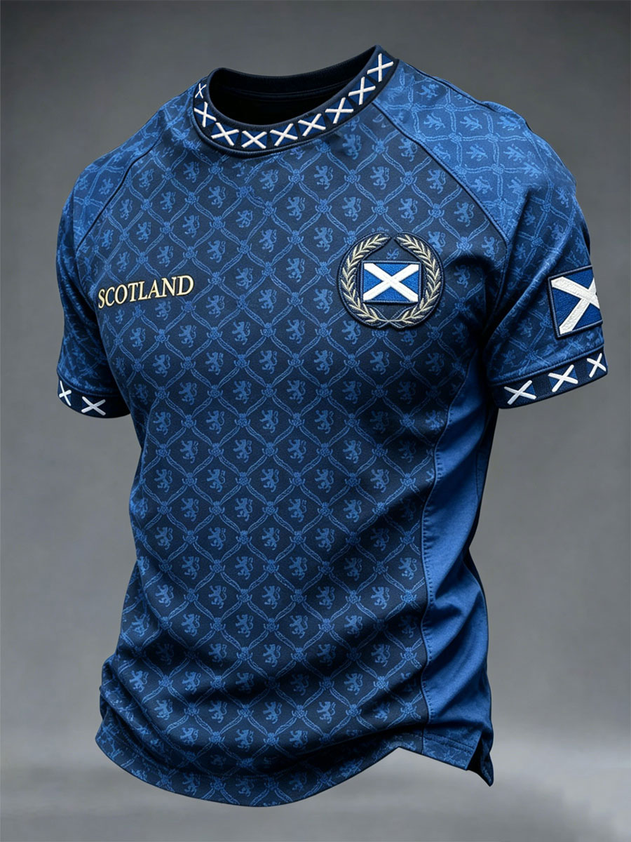 Scotland Saltire Fan Shirt Half Time Gameday Shirt Soccer Fan Shirt