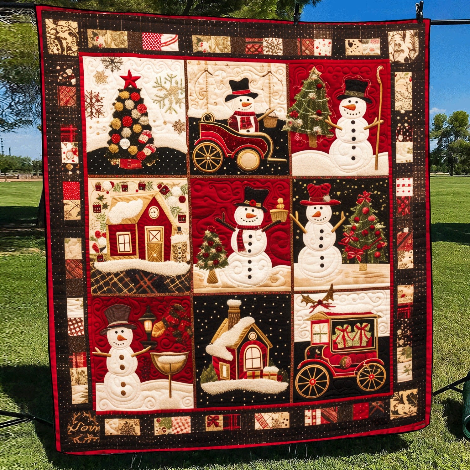 Snowman Christmas Blanket, Bedroom Decor, Christmas Gifts