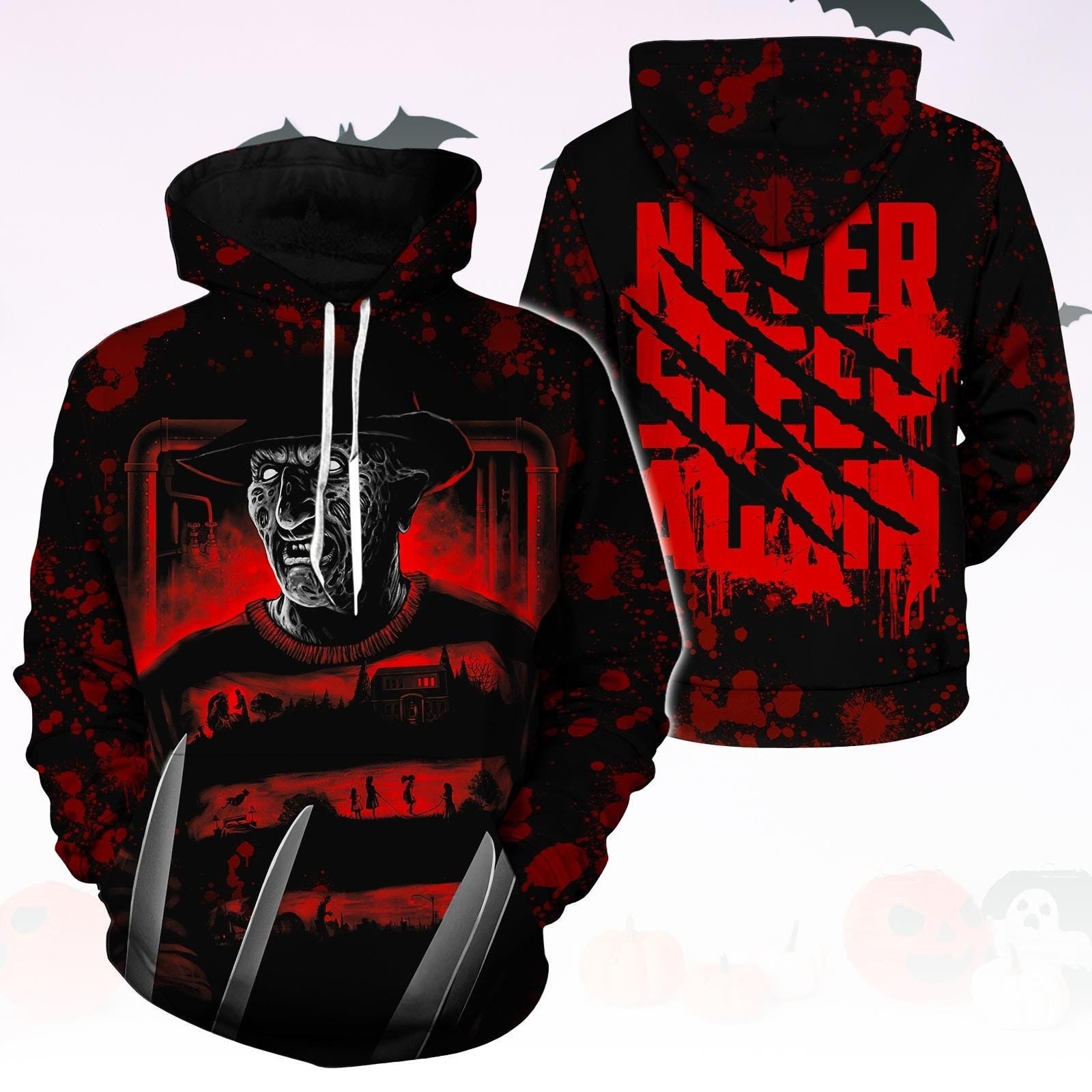 Spooky Custome Hoodie, Horror Movie Hoodie, Funny Male Costumes