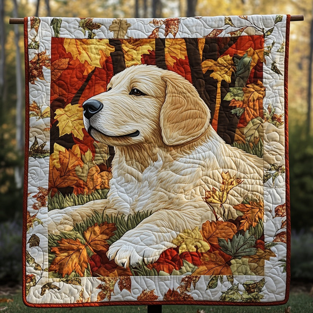 Autumn Canine Art Blanket, Bedroom Decor, Gift For Dog Lovers