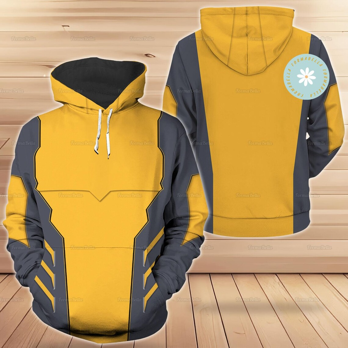 Yellow Superhero Costume Shirt, Movie Character Costume, Halloween Funny Shirts, Mens Costume Funny