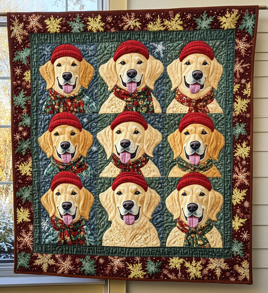 Cute Golden Art Blanket, Bedroom Decor, Gift For Dog Lovers