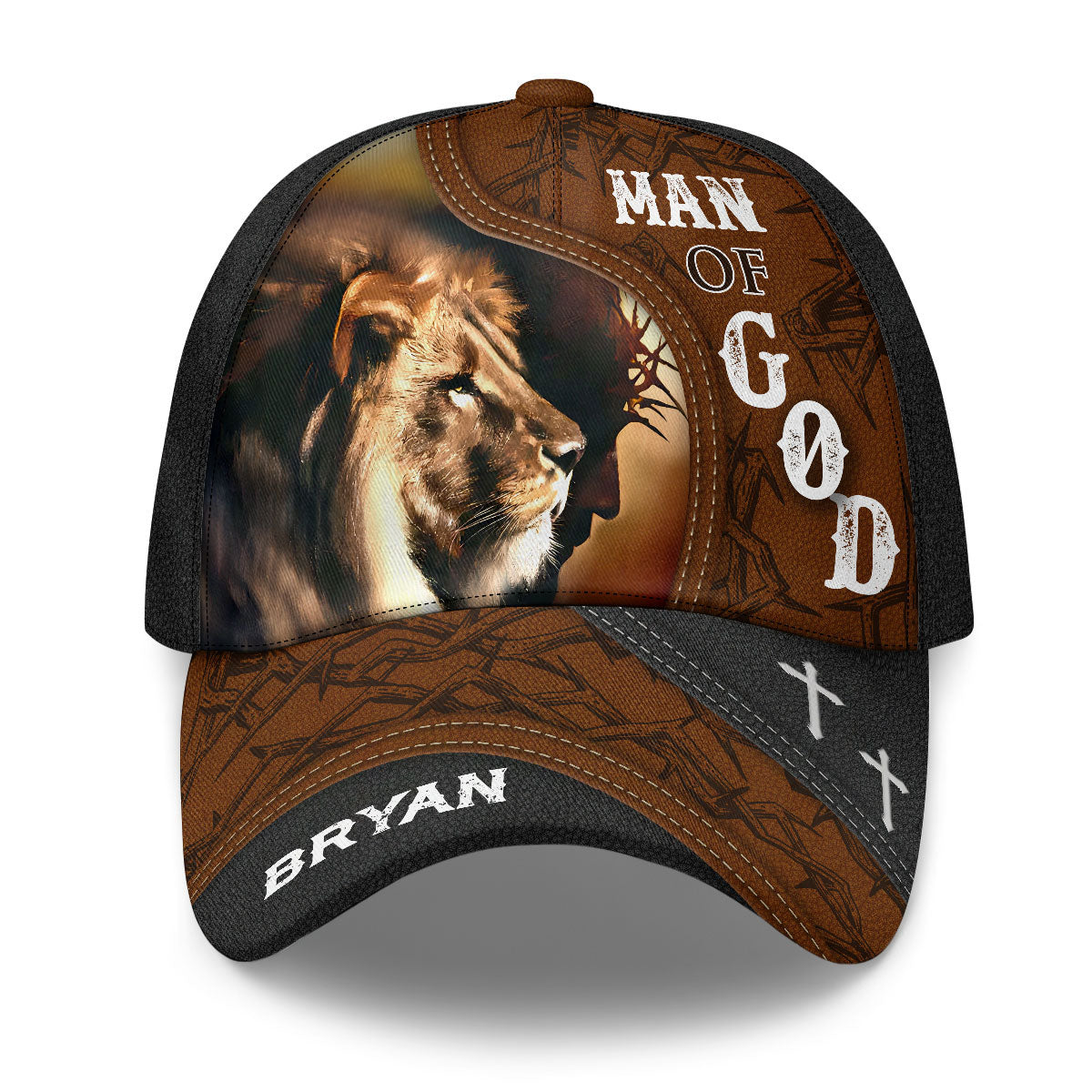 Man Of God Lion Classic Cap, Cap For Men, Christian Baseball Hats, Christian Presents For Men