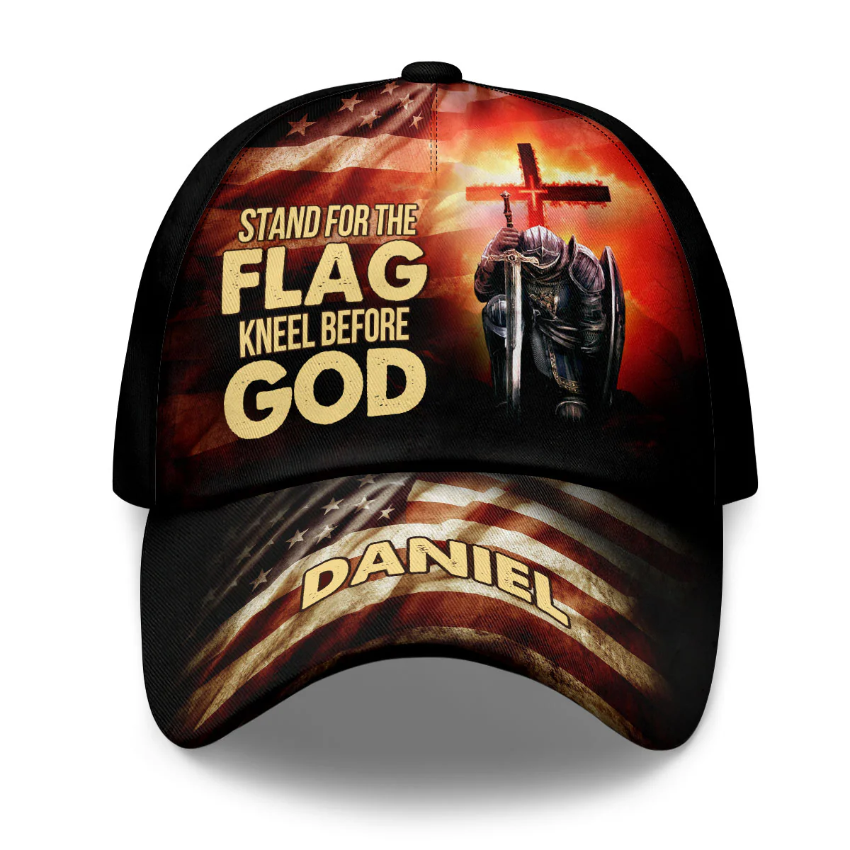 Stand For The Flag Kneel Before God Classic Cap, Cap For Men, Christian Baseball Cap, Christian Gifts For Men